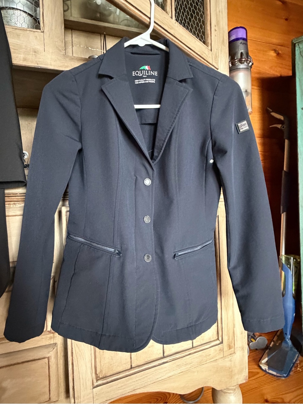 Equiline Kids' 12/13 Navy Equestrian Show Coat, excellent condition